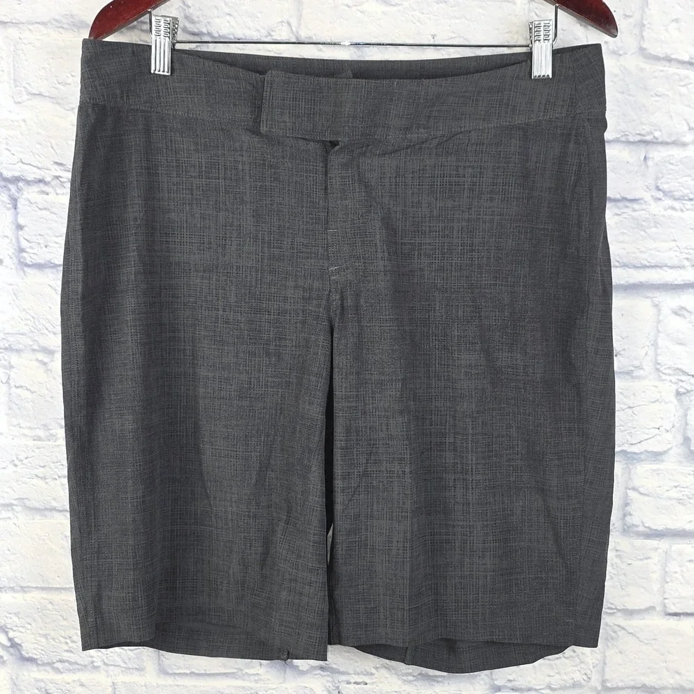 Lululemon Men Current Board Shorts Gray‎ Crosshatch Swim Trunks Size 34 LM7431S